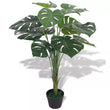 Artificial Monstera Plant with Pot 27.6" Green