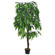 Artificial Plant Mango Tree with Pot Green 55.1"