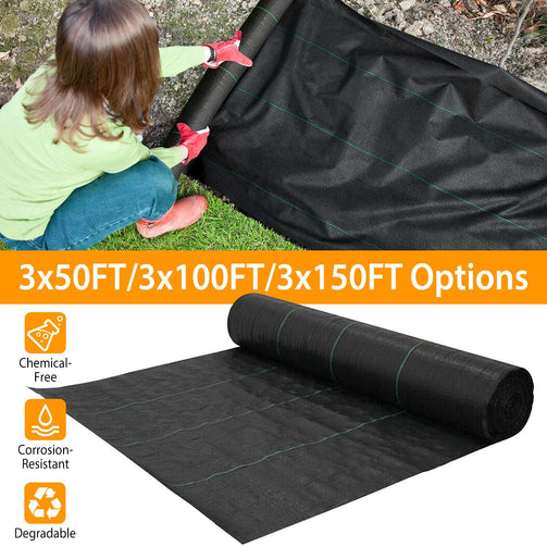 Weed Control Fabric Membrane Ground Cover Sheet Landscape Garden